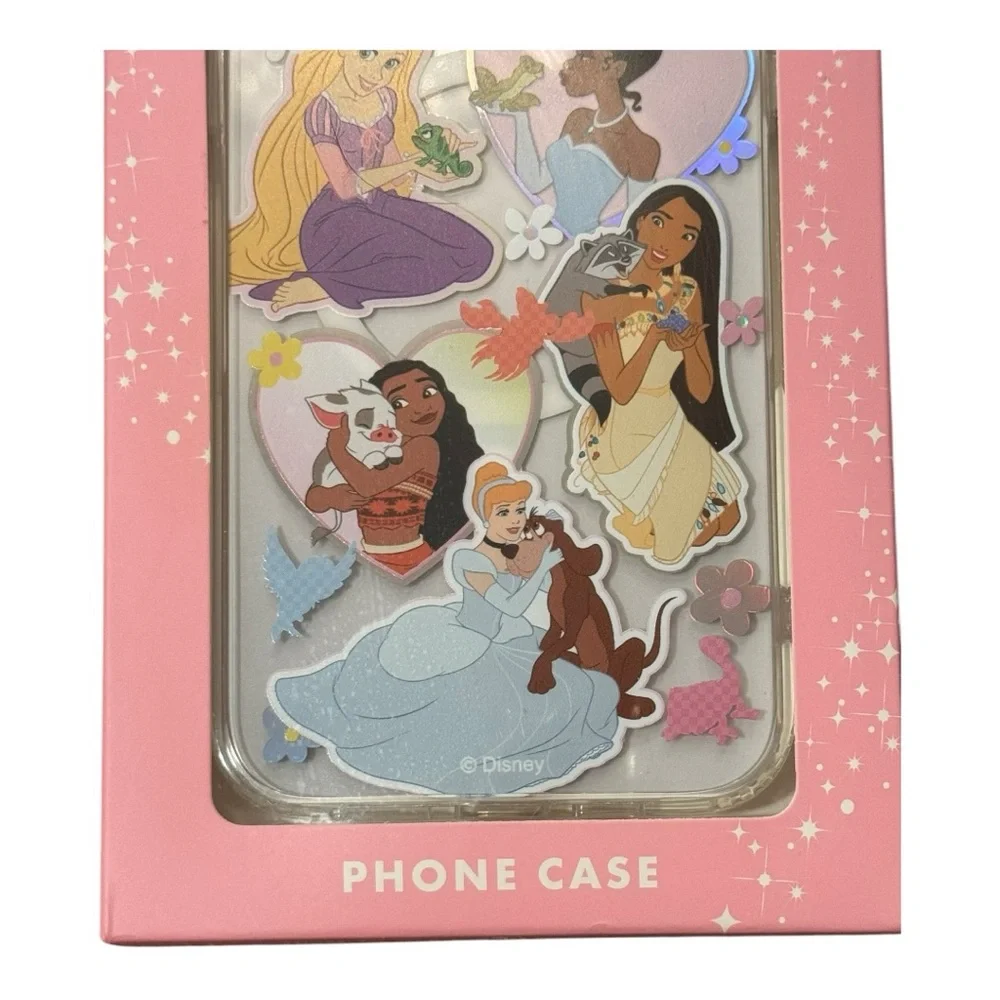 Disney Princess Ariel Tiana Cinderella 13 Pro Max 14 Pro Max iPhone Phone Case